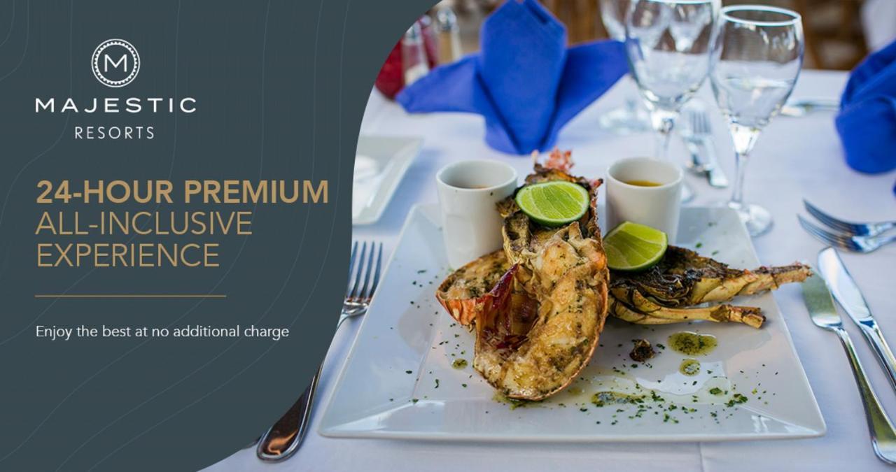 Majestic Elegance Punta Cana (Adults Only) Εξωτερικό φωτογραφία A lobster prepared at the restaurant